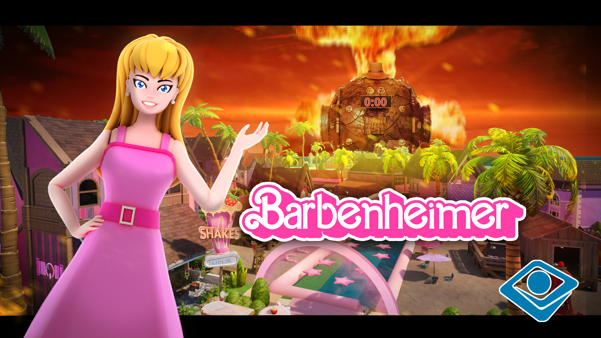 Barbenheimer banner
